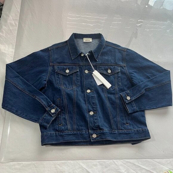 NEW Elwood Classic Denim Jacket Pond Wash Small - Picture 4 of 14